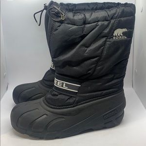 Sorel Snow Chariot Black Winter Boots Women’s 6